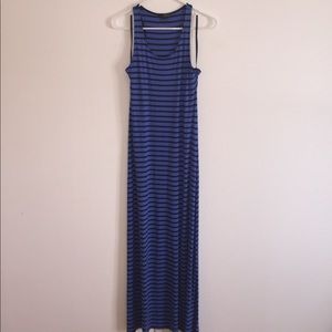 Long Blue Striped Dress - Women’s S
